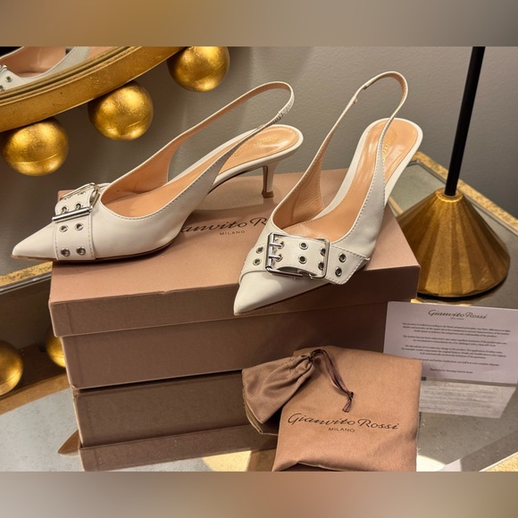 Gianvito Ross Milano Leith Slingback Pumps - Picture 4 of 9